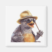 Herr Galapagos Tortoise Blue aus Galapagos Inseln Magnet (Vorne)