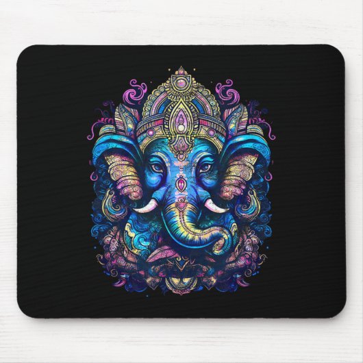 Herr Ganesh, Hinduismus, Buddhismus, Elefantengott Mousepad (Vorne)