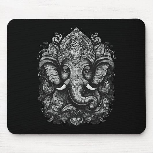 Herr Ganesh, Hinduismus, Buddhismus, Elefantengott Mousepad (Vorne)