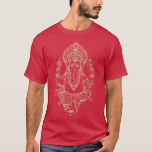 Herr Ganesha, der Elefantengott der Weisheit Yoga  T-Shirt
