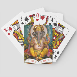 Herr Ganesha Indischer Hindu Yoga Spiritual Spielkarten