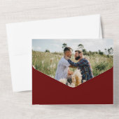 Herr | Gay Ehepaar Foto All In One Einladung (Rückseite)