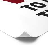 Herr, geben Sie mir Kaffee und Wein Poster (Ecke)