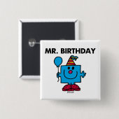 Herr Geburtstag | Frohe Geburtstagsballon Button (Vorne & Hinten)
