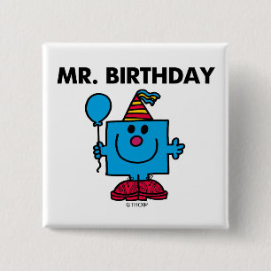 Herr Geburtstag Frohe Geburtstagsballon Button