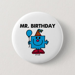 Herr Geburtstag Frohe Geburtstagsballon Button