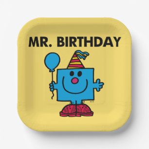 Herr Geburtstag Frohe Geburtstagsballon Pappteller