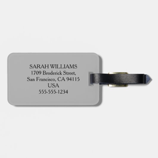 HERR GEPÄCKANHÄNGER (Rückseite horizontal)