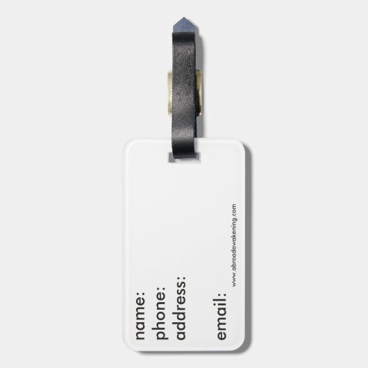 Herr Gepäckanhänger (Rückseite vertikal)