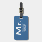 Herr Gepäckanhänger (Vorderseite vertikal)