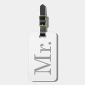 Herr Gepäckanhänger - Flitterwochen-Gepäck (Vorderseite vertikal)