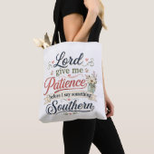 Herr gib mir Geduld ..... Tasche (Von Nahem)