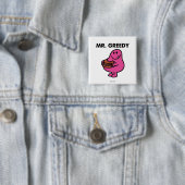 Herr Gierig isst Kuchen Button (Beispiel)