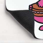 Herr Gierig isst Kuchen Mousepad (Ecke)
