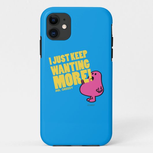 Herr Gierig Will Mehr Case-Mate iPhone Hülle (Rückseite)