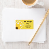 Herr Ginger Cat Adressaufkleber (Insitu)