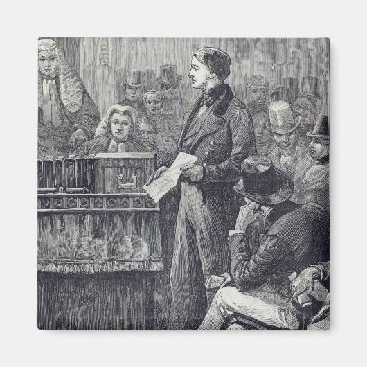 Herr Gladstone hielt seine Maidenrede Magnet (Vorne)