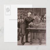 Herr Gladstone Postkarte (Vorne/Hinten)