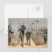 Herr Gladstone und seine Mitarbeiter Postkarte (Vorne/Hinten)