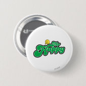 Herr Glück rutscht grüne Buchstaben herunter Button (Vorne & Hinten)