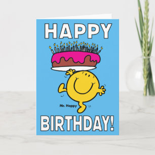 Herr Glücklich Alles Gute zum Geburtstag Karte