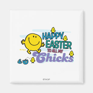 Herr Glücklich Frohe Ostern an all meine Küken Magnet