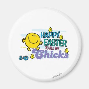 Herr Glücklich Frohe Ostern an all meine Küken Magnet