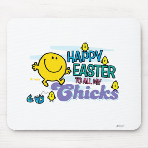 Herr Glücklich Frohe Ostern an all meine Küken Mousepad