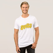 Herr Glücklich | Fröhliches Lachen Tri-Blend Shirt (Vorderseite voll)