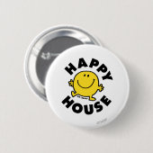 Herr Glücklich | Glückliches Haus Button (Vorne & Hinten)