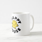 Herr Glücklich | Glückliches Haus Kaffeetasse (VorderseiteRechts)