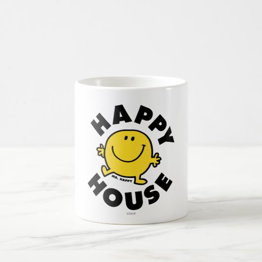 Herr Glücklich | Glückliches Haus Kaffeetasse (Mittel)