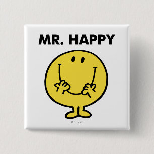 Herr Glücklich Riesiges Smiley-Gesicht Button