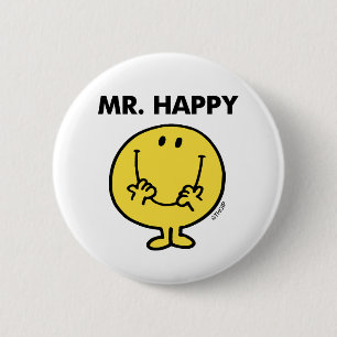 Herr Glücklich Riesiges Smiley-Gesicht Button