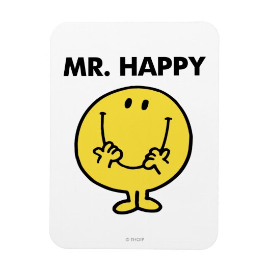Herr Glücklich | Riesiges Smiley-Gesicht Magnet (Vertikal)
