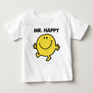 Herr Glücklich Tanzen & Lächeln Baby T-shirt