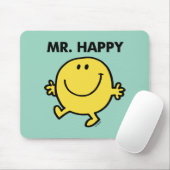 Herr Glücklich | Tanzen & Lächeln Mousepad (Mit Mouse)