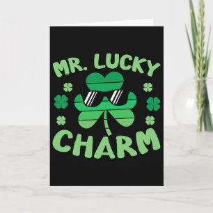 Herr Glücksbringer Sungles St Patricks Day Jungen Karte