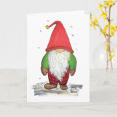 Herr Gnome - Ferienkarte Karte (Gelbe Blume)