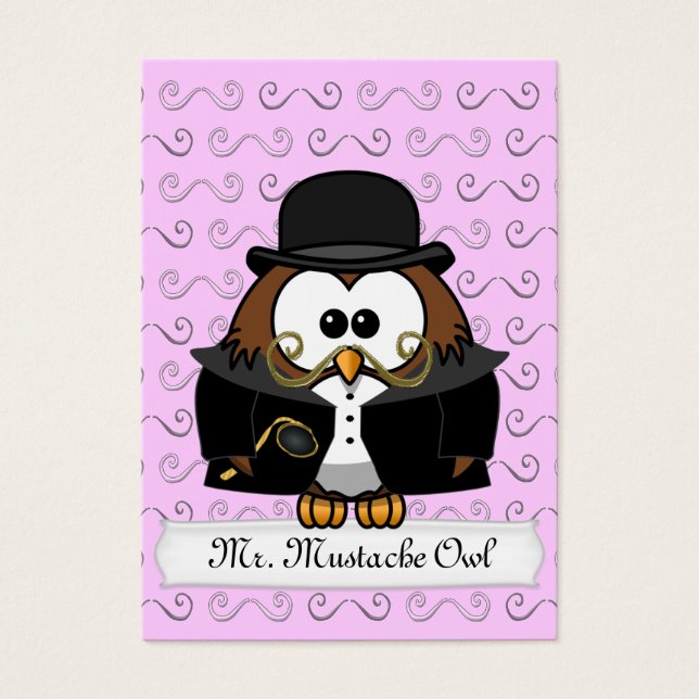 Herr Gold Mustache Owl (Vorderseite)