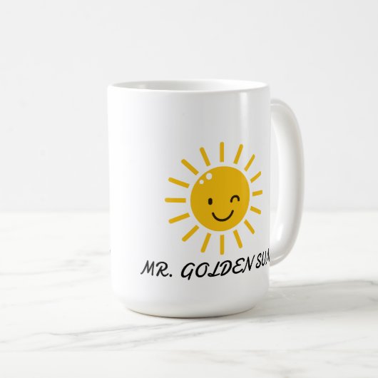 HERR GOLDEN SUN KAFFEETASSE (VorderseiteRechts)