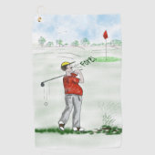 Herr Golf Towel Golfhandtuch (Vorderseite)