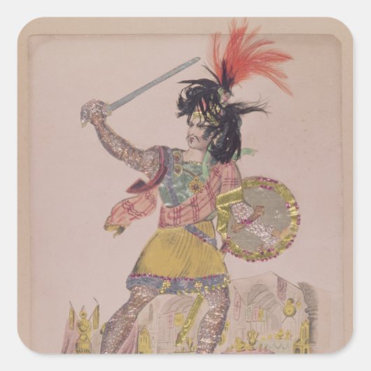 Herr Gomersall als Earl Douglas Quadratischer Aufkleber (Vorderseite)