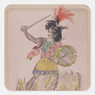 Herr Gomersall in der Rolle des Grafen Douglas Quadratischer Aufkleber