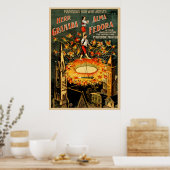 Herr Granada, Alma Fedora Vintag Wire Artists Poster (Küche)