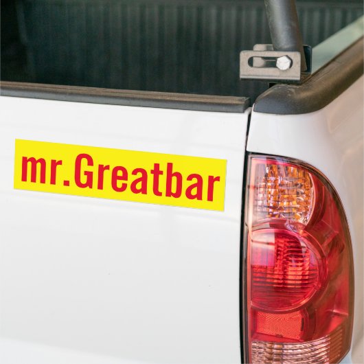 Herr Greatbar Autoaufkleber (Auf Lkw)