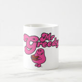 Herr Greedy Enjoying Dessert Kaffeetasse (Mittel)