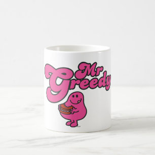 Herr Greedy Enjoying Dessert Kaffeetasse