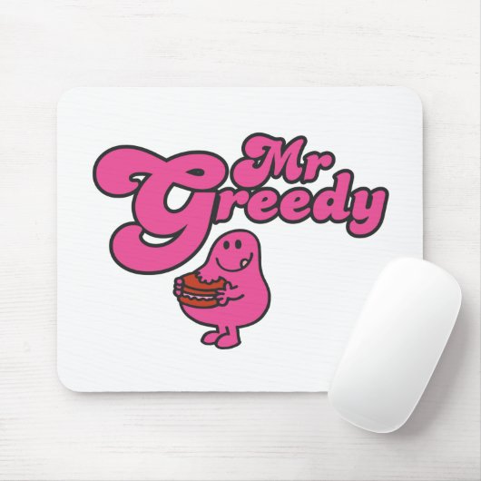 Herr Greedy Enjoying Dessert Mousepad (Mit Mouse)