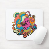 Herr Greedy | Farbige Wirbel und Sterne Mousepad (Mit Mouse)